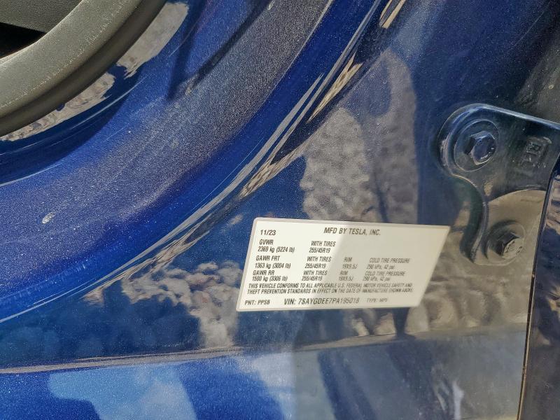 2023 TESLA MODEL Y 7SAYGDEE7PA195018