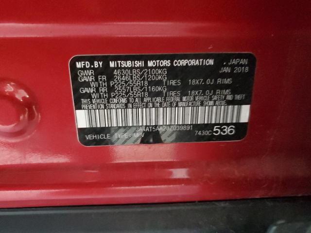 2018 MITSUBISHI ECLIPSE CR JA4AT5AA2JZ039891