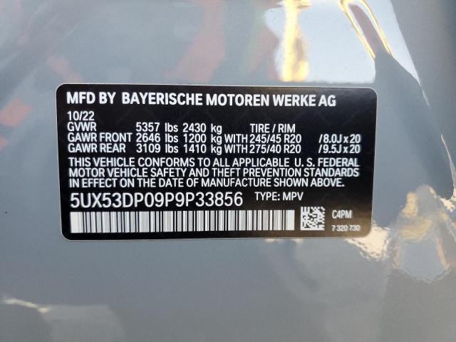 2023 BMW X3 XDRIVE3 - 5UX53DP09P9P33856