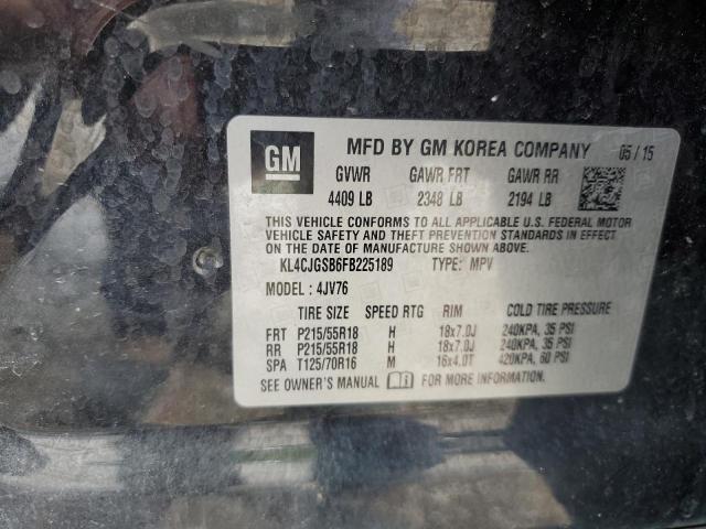 2015 BUICK ENCORE - KL4CJGSB6FB225189