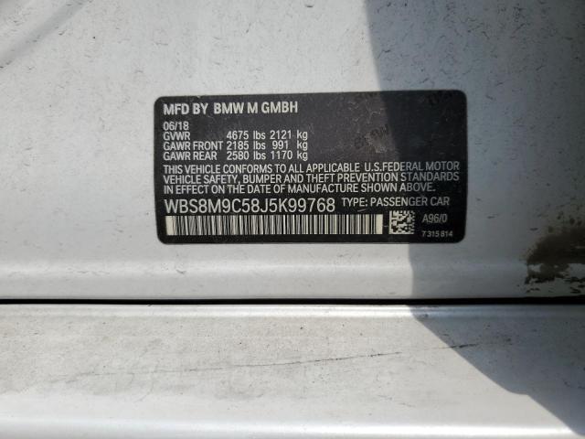 2018 BMW M3 WBS8M9C58J5K99768