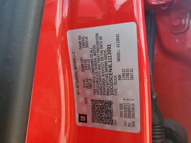 2020 CHEVROLET COLORADO L 1GCGSCEN4L1113091