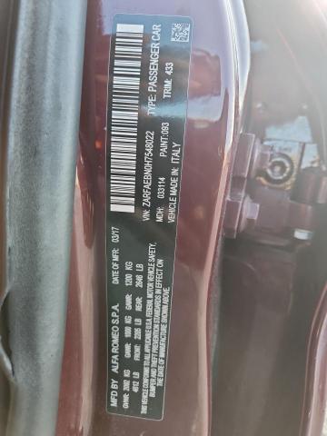 2017 ALFA ROMEO GIULIA ZARFAEBN0H7548022