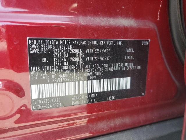 2024 TOYOTA RAV4 XLE 4T3RWRFV9RU126170