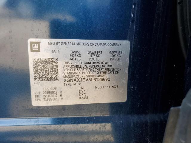 2020 CHEVROLET EQUINOX LT - 2GNAXJEV5L6126691