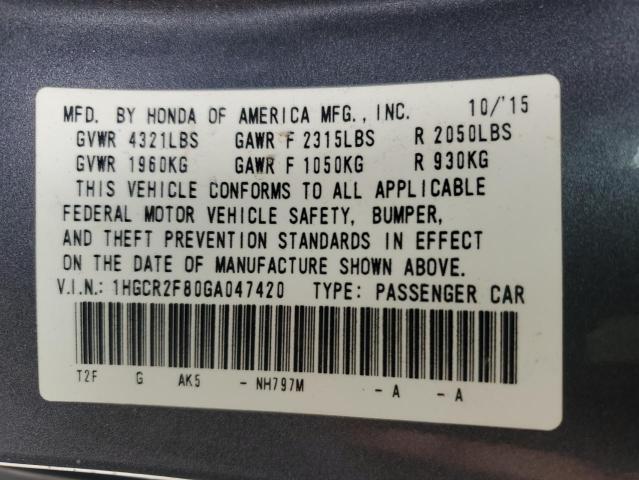 2016 HONDA ACCORD EXL - 1HGCR2F80GA047420