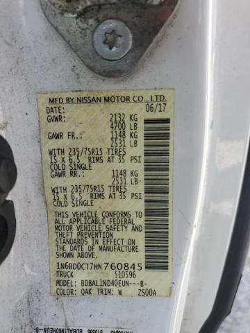 2017 NISSAN FRONTIER S - 1N6BD0CT7HN760845