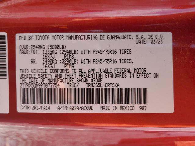 2023 TOYOTA TACOMA ACC - 3TYRX5GN9PT077754