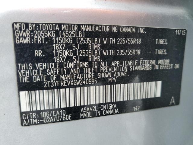 2016 TOYOTA RAV4 LIMIT - 2T3YFREVXGW240995