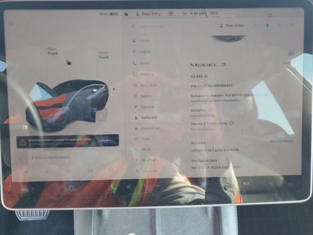 2023 TESLA MODEL 3 5YJ3E1EA0PF455433