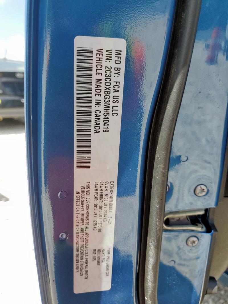 2021 DODGE CHARGER SX - 2C3CDXBG3MH540419