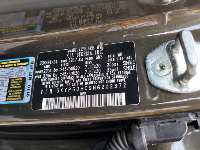2022 KIA TELLURIDE - 5XYP6DHC9NG202372