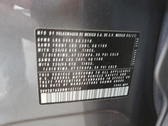 2022 VOLKSWAGEN TIGUAN SE - 3VV2B7AX8NM132114