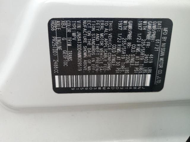 2021 NISSAN ROGUE PLAT - JN8AT3DD4MW309519