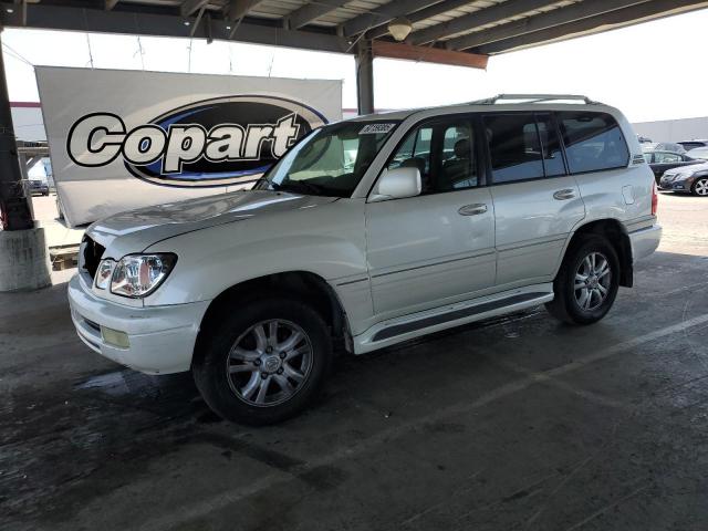 LEXUS LX 470 2004 white  gas JTJHT00W343546274 photo #1