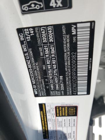 2023 MERCEDES-BENZ EQS SUV 45 - 4JGDM2DB9PA009082