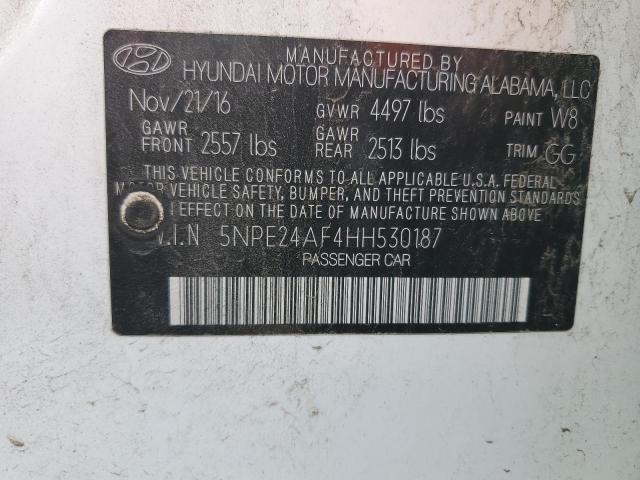 2017 HYUNDAI SONATA SE 5NPE24AF4HH530187