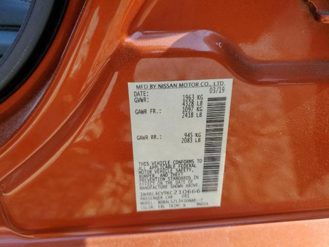 2019 NISSAN ALTIMA SR - 1N4BL4CV9KC210666