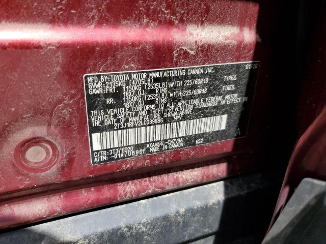 2020 TOYOTA RAV4 ADVEN - 2T3J1RFV2LC089886