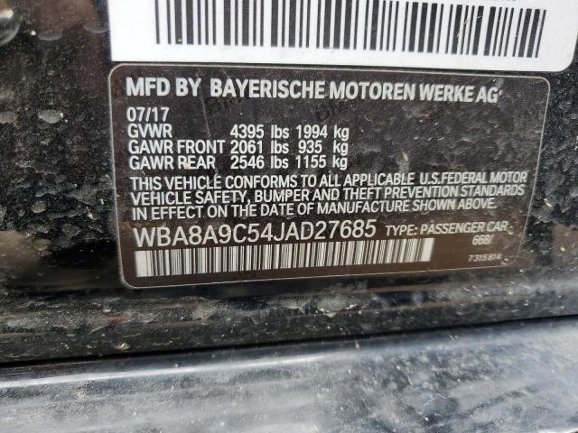 2018 BMW 320 I WBA8A9C54JAD27685