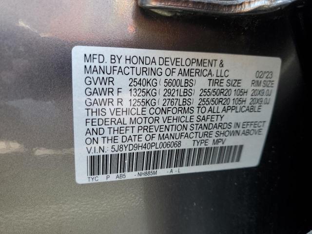2023 ACURA MDX TECHNO - 5J8YD9H40PL006068