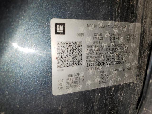 2019 GMC CANYON SLE 1GTG6CEN9K1336147