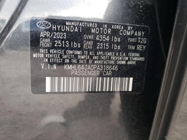 2023 HYUNDAI SONATA SEL - KMHL64JA0PA318646