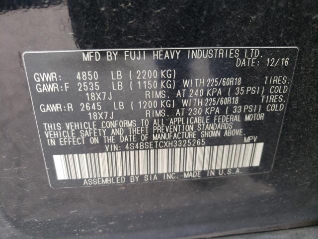 2017 SUBARU OUTBACK TO 4S4BSETCXH3325265