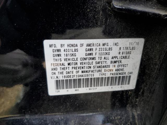 2017 ACURA ILX BASE W 19UDE2F35HA009705