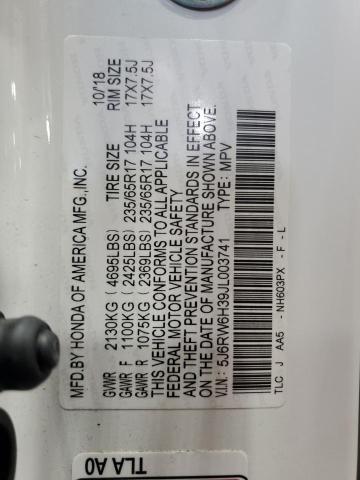 2018 HONDA CR-V LX - 5J6RW6H39JL003741