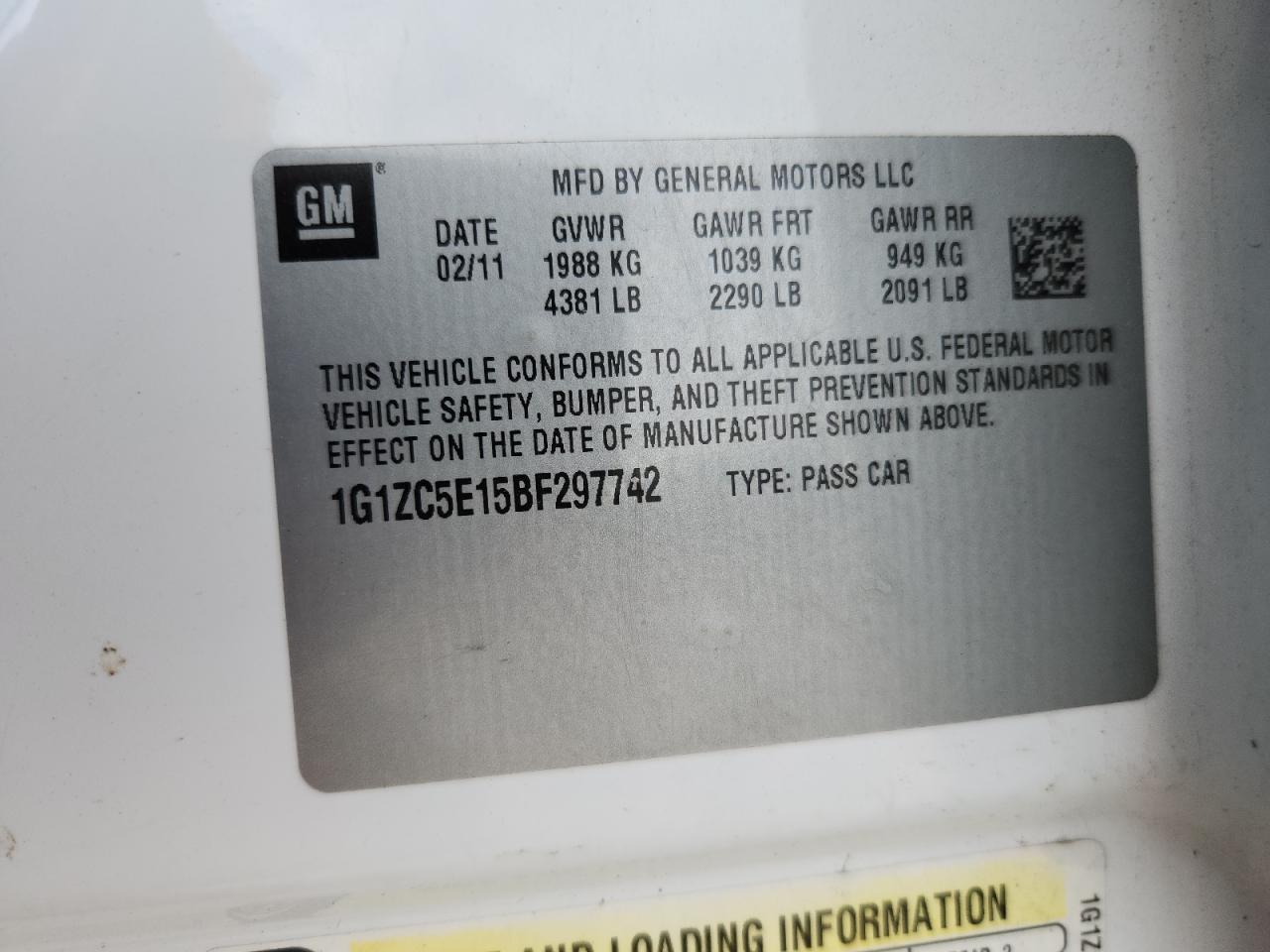 CHEVROLET MALIBU 1LT