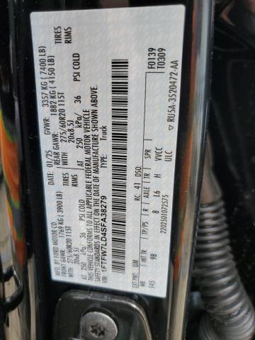 2025 FORD F150 PLATI 1FTFW7LD4SFA38279