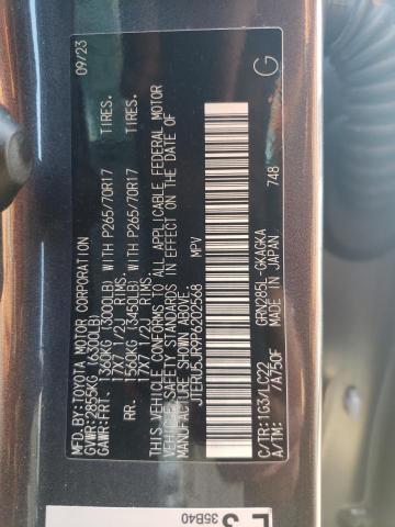 2023 TOYOTA 4RUNNER SE JTERU5JR9P6202568