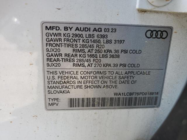 2023 AUDI Q7 PREMIUM WA1LCBF75PD018916