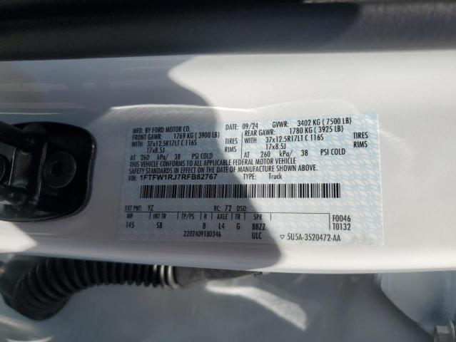 2024 FORD F150 RAPTO - 1FTFW1RJ7RFB82767