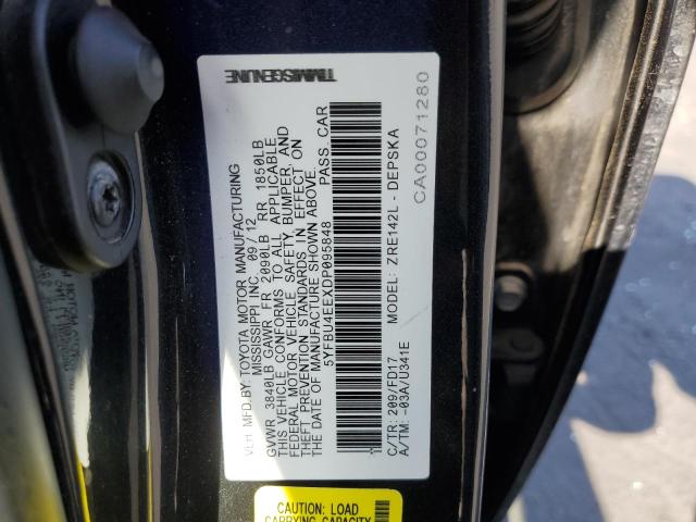 2013 TOYOTA COROLLA BA - 5YFBU4EEXDP095848