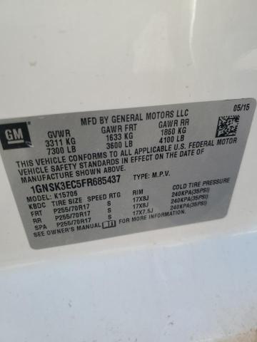 2015 CHEVROLET TAHOE SPEC 1GNSK3EC5FR685437