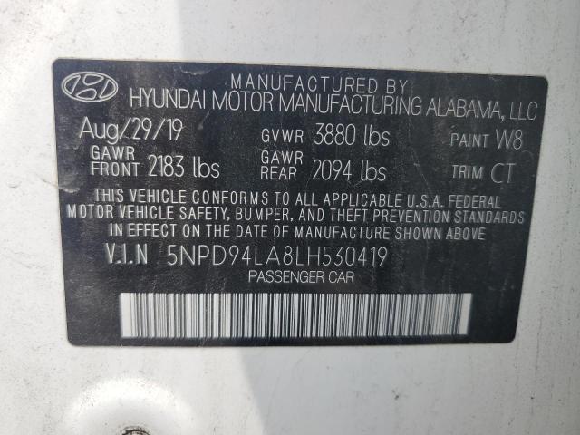 2020 HYUNDAI ELANTRA EC - 5NPD94LA8LH530419