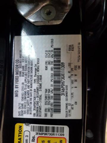 2016 FORD FUSION SE - 3FA6P0H73GR111309
