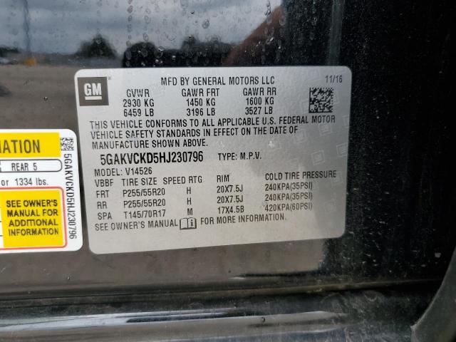 2017 BUICK ENCLAVE 5GAKVCKD5HJ230796