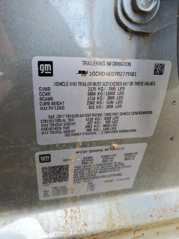 2024 CHEVROLET SILVERADO - 1GCRDAED7RZ275581
