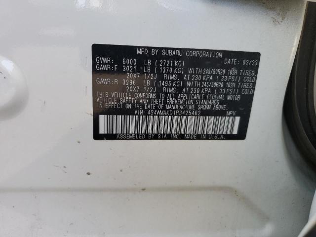 2023 SUBARU ASCENT LIM 4S4WMAKD1P3425462