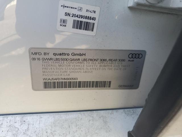 2017 AUDI S8 PLUS QU - WUAJ5AFD7HN900563