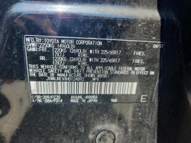 2017 TOYOTA RAV4 HV LE JTMRJREVXHD124892