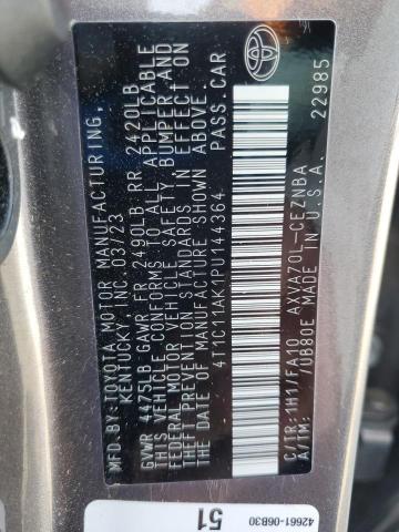 2023 TOYOTA CAMRY LE - 4T1C11AK1PU144364