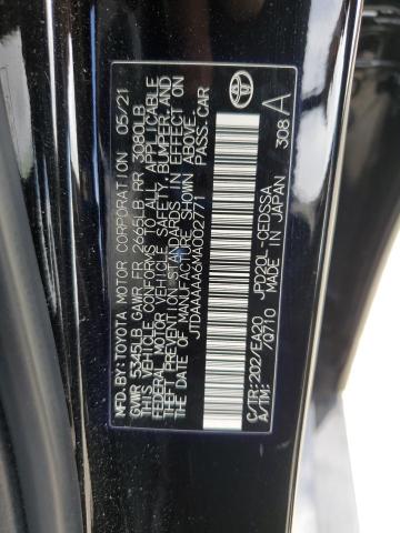 2021 TOYOTA MIRAI XLE JTDAAAAA6MA002771