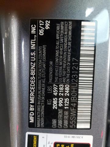 2017 MERCEDES-BENZ C 300 55SWF4JB0HU231217