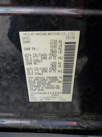 2016 NISSAN MURANO S - 5N1AZ2MG2GN122249