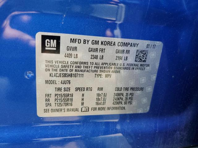 2017 BUICK ENCORE PRE - KL4CJESB5HB107111