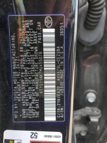 2021 TOYOTA CAMRY NIGH 4T1S11AK7MU455076